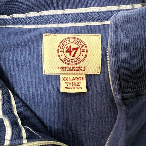 47 Brand LA Dodgers Full Dual Zipper Woman XXL Blue/Gray Cotton Slim fit Jacket - Picture 3 of 10